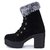 Funku Fashion High Ankle Black Suede Women Boots