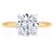 Natural White Sapphire 7 Carat Gold Plated Ring by Ratan Bazaar