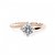 8 Carat lab Report Gold Plated White Sapphire Stone Ring by Ratan Bazaar