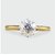 8.5 Ratti White Sapphire Stone pure Gold Plated Ring for Unisex by  Ratan Bazaar