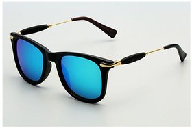 Kanny Devis UV Protected Blue Unisex Aviator Sunglasses