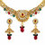 Asmitta Gorgeous Gold Plated Choker Style Necklace Set For Women