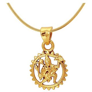                       JAIPUR GEMSTONE  hanuman ji Without Chain Pendant  for unisex Pure Gold Plated Locket                                              