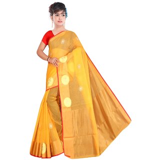 Saree Ghar Pure Cotton Kota Doriya Supernet Saree with Resham work and Zari Pallu