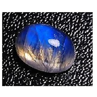                       NATURAL AND CERTIFIED 7 RATTI Blue Moonstone Stone By Ceylonmine                                              