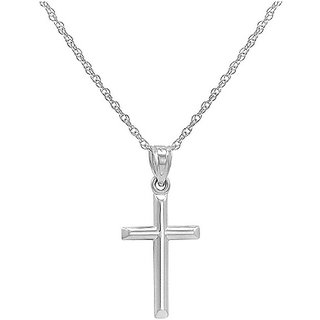                       Jaipur gemstone  - Sterling Silver Jesus Christ Cross Pendant for Unisex Religious                                              