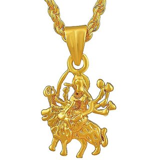                       Sherawali MATA Rani Gold-plated  Pendant for unisex by Jaipur gemstone                                              