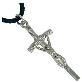                       Sterling Silver Original Jesus Cross Pendant by Kundlin Gems                                              