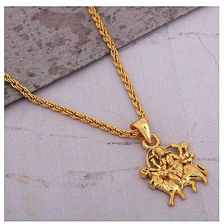 Buy Gold Plated Maa Durga Sherawali Pendant without Chain by Jaipur gemstone Online Get 59 Off