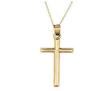                       Jaipur gemstone  - Pendant  Gold Plated jesus cross natural and unisex pendant                                              