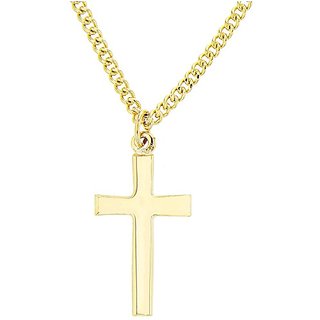                       Jaipur gemstone  - Gold Platedplating Pandent Jesus Cross without chain Only Pendant                                              