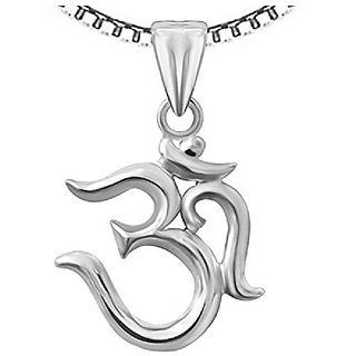                       Jaipur gemstone  - Sterling Silver  Lord/God om pendant without chain locket                                              