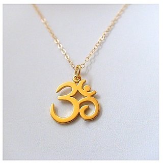                       OM Ji Pendant for Men  Women Pure Gold Plated Lord OM Locket by Jaipur gemstone                                              