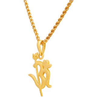                       Jaipur gemstone  -Gold Plated OM Ji Pendant  Certified pendant (Without Chain) unisex                                              