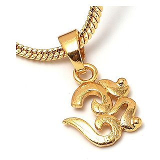                       Jaipur gemstone  -   Gold Plated  Lord/God,OM, Locket/pendant                                              