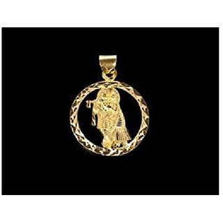                       Gold Plated Radha krishna Pendant without Chain Daily use for Men Womens Girls by JAIPUR GEMSTONE                                              