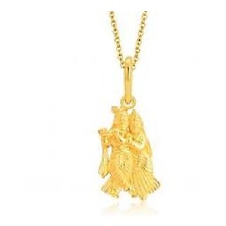                       JAIPUR GEMSTONE  -    Gold Plated Radha krishna  Pendant Without  Chain                                              