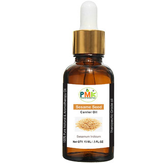                       PMK Pure Natural Sesame Seed Cold Pressed Carrier Oil (15ML)                                              