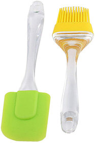 Eastern Club Silicone Brush and Spatula Set, 2-Pieces (Assorted Color)