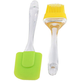 Eastern Club Silicone Brush and Spatula Set, 2-Pieces (Assorted Color)