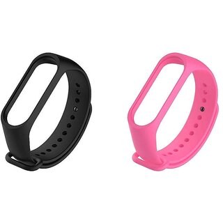 Microbirdss M4 Black And Pink  Band Strap For Mi3 And Mi4 Fitness Smart Band Strap Smart Band Strap