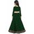 Femisha Creation Girls Green Satin Party Wear Semi Stitched Lehenga Choli(Suitable To 3-15 Years Girls)Free Size