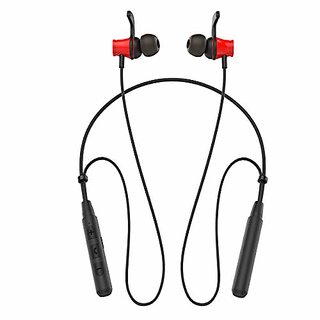 Portronics Harmonics 222 HD Stereo Wireless Bluetooth 5.0 Sports Headset (Red)