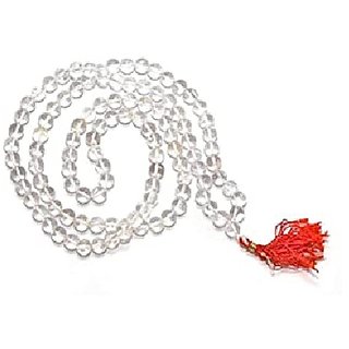                       Stone Beautiful Sphatik Mala for Women & Men by Ceylonmine                                              