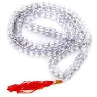                       Ceylonmine - Designer Sphatik  Stone Beads Single Line Mala for Women  Men                                              