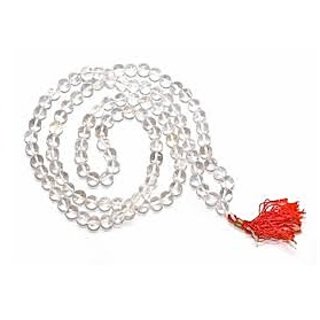 Ceylonmine Designer Sphatik Stone Beads Single Line Mala for Women & Men Ceylonmine Designer Sphatik Stone Beads Single Line Mala for Women & Men