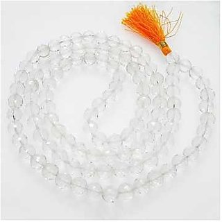 Designer Sphatik Stone Beads Single Line Mala for Women Menby Ceylonmine Designer Sphatik Stone Beads Single Line Mala for Women Menby Ceylonmine