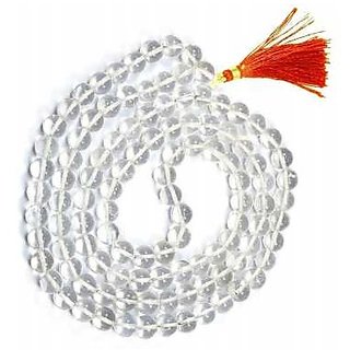                       Ceylonmine - Designer Sphatik  Stone Beads Single Line Mala for Women & Men                                              