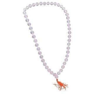 Ceylonmine Designer Sphatik Stone Beads Single Line Mala for Women & Men Ceylonmine Designer Sphatik Stone Beads Single Line Mala for Women & Men