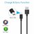 Portronics POR-654 Konnect Core 1M Micro USB Cable With Charge and Sync Function (Black)