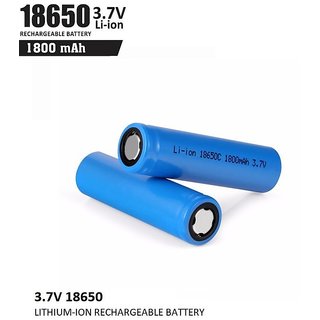 TechDelivers 1Pcs 3.7Volt 1800mAh 18650 Rechargeable Battery
