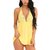 Babydoll Yellow Self Design Exotic Naughty Night Dress for Ladies FREE SIZE (Halter Neck Special Dress)