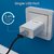 Portronics Adapto 62 POR-1062 USB Wall Adapter with 2.4A Fast Charging Single USB Port Without Cable (White)