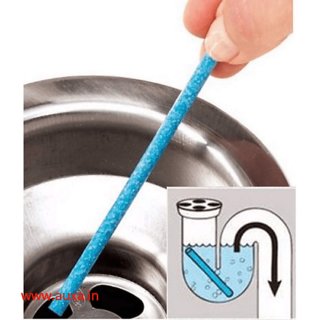                       H'ENT Sani Sticks Drain Cleaner Rod Sewer Cleaning Sticks 12pcs/pack                                              