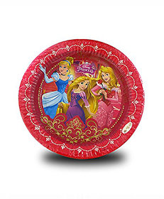 Princess theme party paper plates