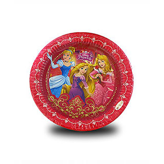 Princess theme party paper plates