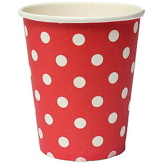 Polka dott red patty cups