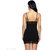 Babydoll Quinize Embellished Exotic Naughty Night Dress for Girls Black Color FREE SIZE (Limited Edition)