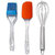 ZOOV Silicon spatula set  with  stainless steel  whisker