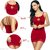 Karwachauth Special Red Exotic Naughty Night Dress for Ladies (Premium Net Design)
