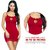 Karwachauth Naughty Night Dress Red Exotic Naughty Night Dress for Women (Premium Net Design)