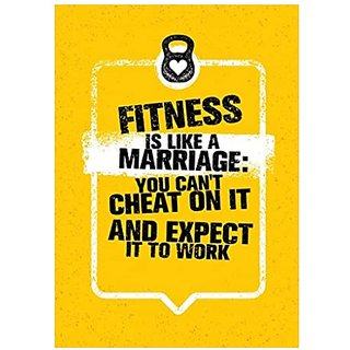Style UR Home - Fitness Motivational Poster -12x18 Inch