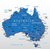 Style UR Home - Map of Australia Wallposter 2ft x 2 ft