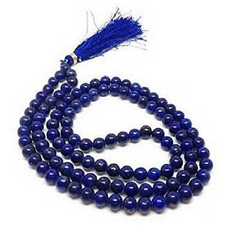 Designer Blue Sapphire Stone Beads Single Line Mala for Pooja japaby Ceylonmine Designer Blue Sapphire Stone Beads Single Line Mala for Pooja japaby Ceylonmine