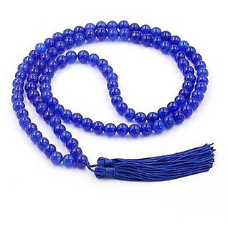                       Blue Sapphire  Stone Mala by Ceylonmine                                              