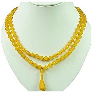 Ceylonmine - Stone Yellow Sapphire Mala for Japa Ceylonmine - Stone Yellow Sapphire Mala for Japa